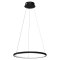Lampa wisząca ROTONDA BLACK 27W LED ring czarny obręcz 50 cm - Milagro
