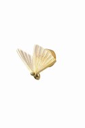 Kinkiet MARIPOSA złoty lampa ścienna w kształcie motyla szklany klosz - Light Prestige - wlaczony