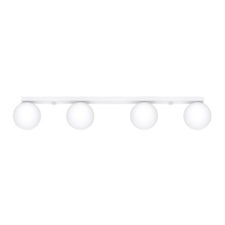 Plafon YOLI 4 biały podłużna listwa sufitowa ze szklanymi kloszami - Sollux Lighting