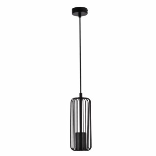 Lampa wisząca SINTRA 1 czarna siateczkowy druciany klosz - Light Prestige