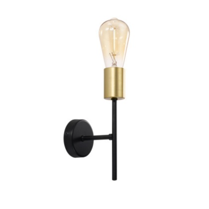 Kinkiet CRESPILO czarno-złoty lampa ścienna industrialna loft - Candellux Lighting