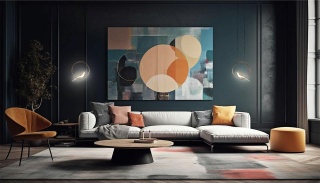 Lampa wisząca BIRD złota ptaszek na złotej obręczy design ozdoba motyw zwierzęcy - Moosee