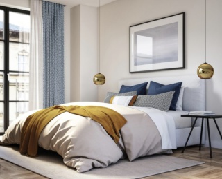 Lampa wisząca POLARIS złoto-czarna szklany klosz - Nowodvorski Lighting