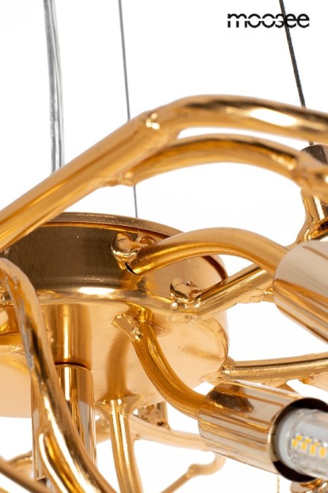 Lampa wisząca RIVIERA 60 złota  clear imitacja gałęzi drzewa piękna - Moosee - detale