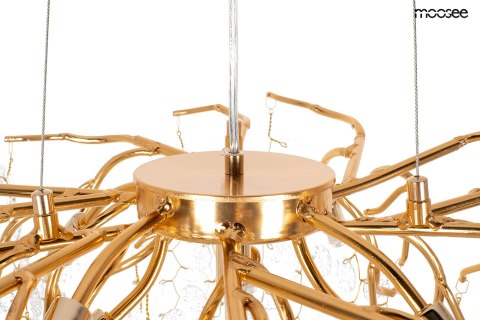 Lampa wisząca RIVIERA 60 złota  clear imitacja gałęzi drzewa piękna - Moosee - detale