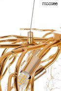 Lampa wisząca RIVIERA 60 złota  clear imitacja gałęzi drzewa piękna - Moosee - detale