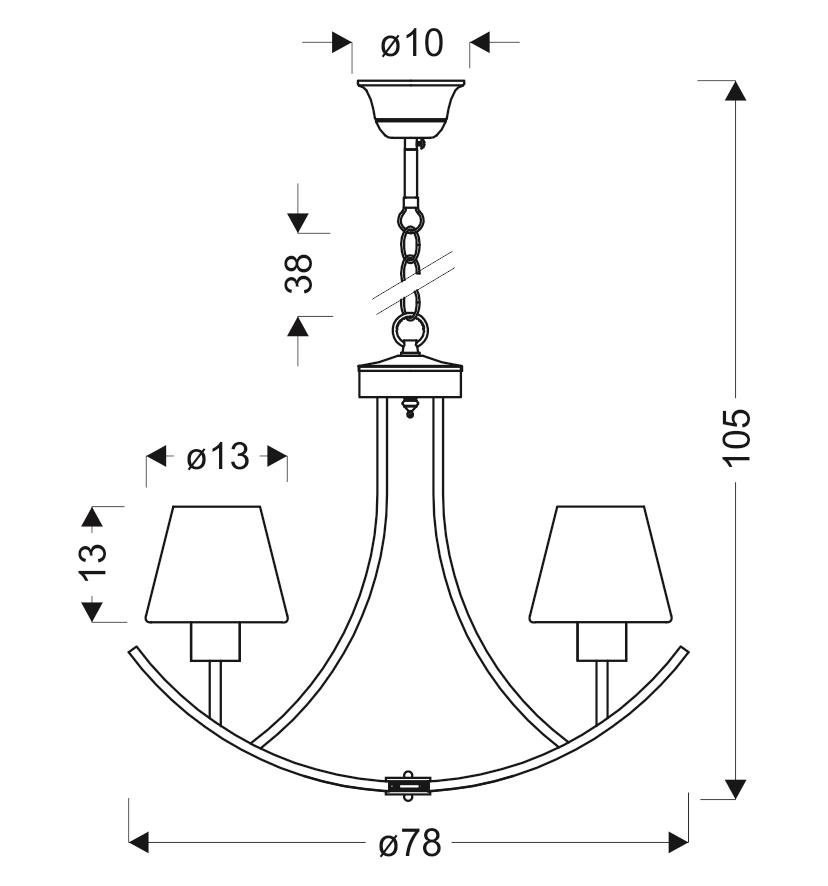 Lampa wisząca LONDYN 4 czarny / białe klosze - Candellux Lighting Lampa wisząca LONDYN 4 czarny / białe klosze - Candellux Lighting