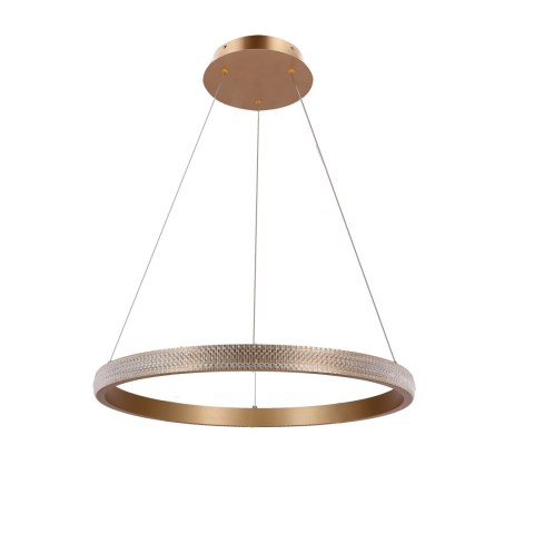 Lampa wisząca HASHIM 60cm złoty ring 34W LED kryształki - Candellux Lighting