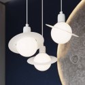 Lampa wisząca HYPERION 1 biały z bliska