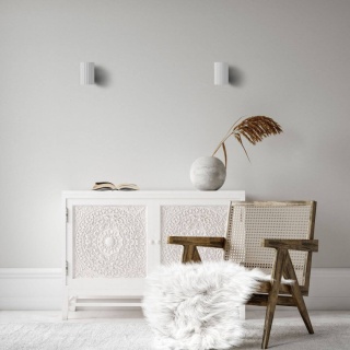 Kinkiet TOKIO 1 biały ryflowany góra-dół - Light Prestige