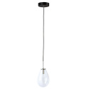 Lampa wisząca FONDI 1 transparentny szklany klosz - Light Prestige