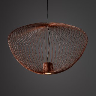 Lampa wisząca PUMPKIN L TERRACOTA ceglasta siateczkowy klosz loft - Nowodvorski Lighting