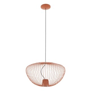 Lampa wisząca PUMPKIN M TERRACOTA ceglasta ażurowy klosz loft boho - Nowodvorski Lighting