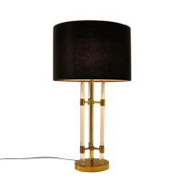 Lampa stołowa MOXY złota czarna Moosee